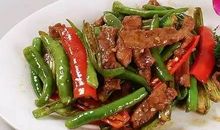 我学会了牛肉炒青椒