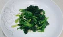 我学会了做清炒菠菜
