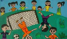 激烈的校园运动会