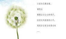 蒲公英种子的旅行