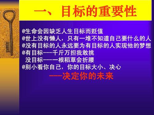 目标很重要