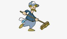 我帮爷爷打扫卫生