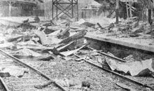 日军轰炸火车南站