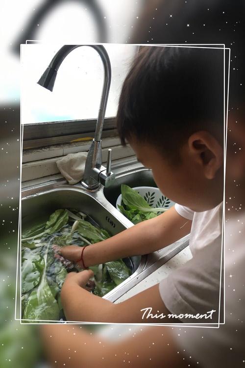 我学会了洗菜