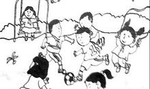 踢足球看图写话