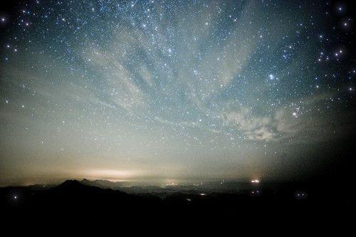 繁星点点的天空