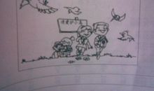 小狗照镜子看图写话