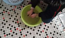 我帮爸爸洗袜子