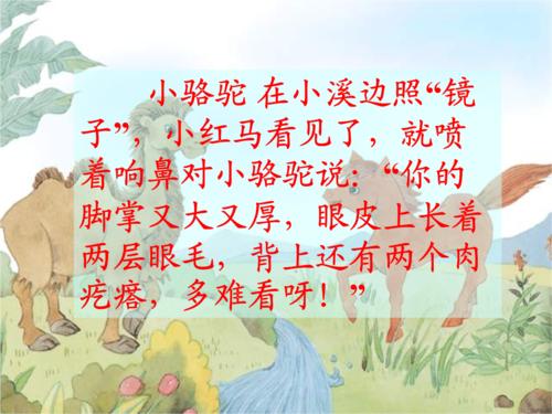 小骆驼再次遇见小红马