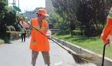 默默无闻的环卫工人