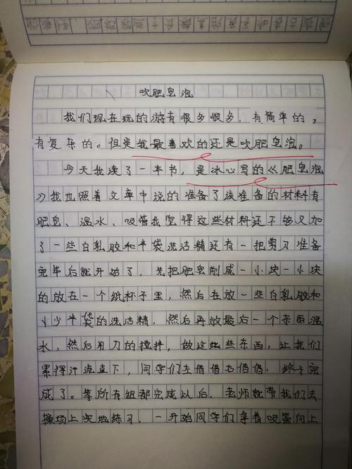 吹泡泡日记