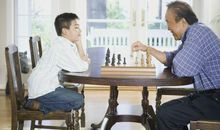 和好朋友下象棋