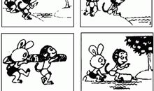 雪娃娃看图写话