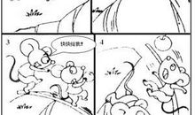 看图写话小老鼠看电脑