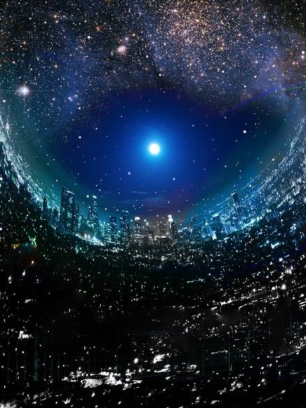 繁星点点的夜空