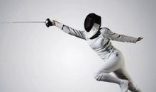 激烈的击剑比赛