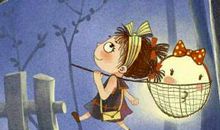 童年趣事捉月亮