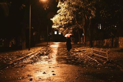 雨中的温暖
