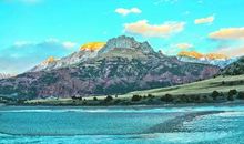 一幅美丽的山水画