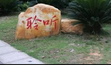 校园里的大石头