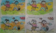 我和小树一起成长看图写话