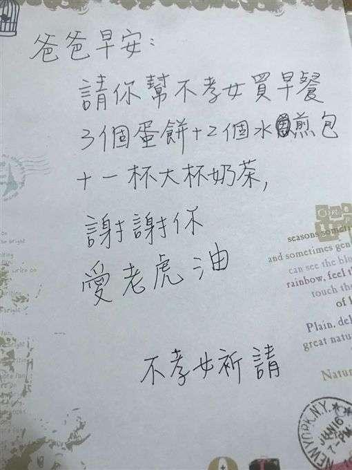 父亲的小纸条