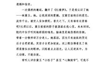 推荐一本书红楼梦作文