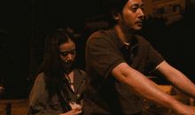 我与父亲一起淋雨