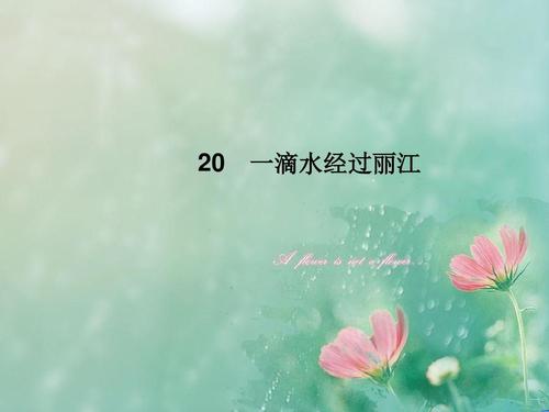 一滴水流经金陵
