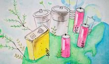 乱扔废电池的危害