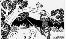 小鸭子掉进了坑里看图写话