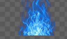 突来的蓝色火苗