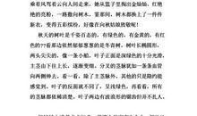 秋天的叶子作文300字