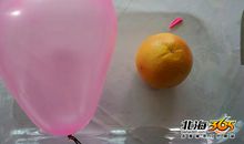 橙子气球实验