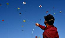 乘着梦想的风筝