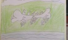 小蚂蚁运骨头看图写话