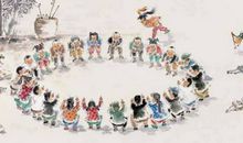 有趣的丢手绢游戏