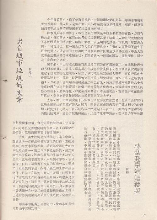 一篇关于垃圾的文章