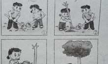 大扫除看图写话