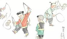 我学会了抖空竹