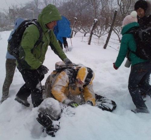 冬季假期打雪仗