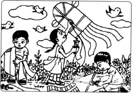 三年级放风筝