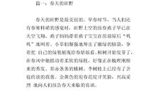 春天的树作文300字