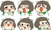 表情怪异的同桌