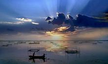 美丽的衡水湖景色