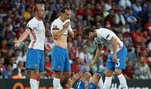 拼搏的足球精神