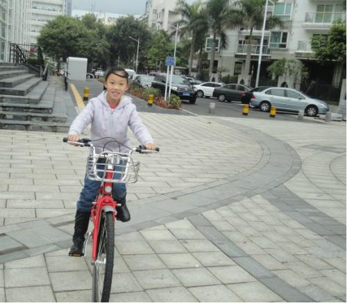 我学会了独自骑行