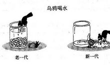 乌鸦喝水漫画
