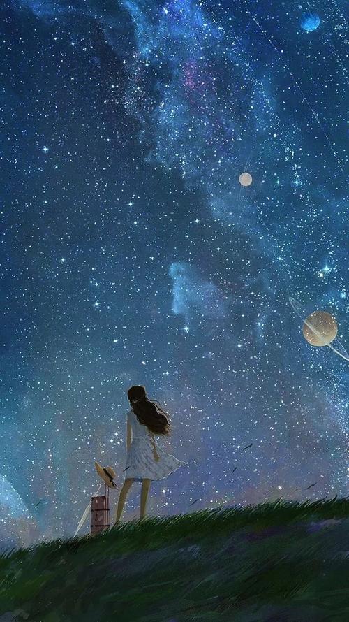 抬头望望地上的星星