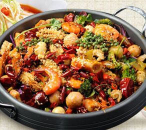 美味的麻辣火锅
